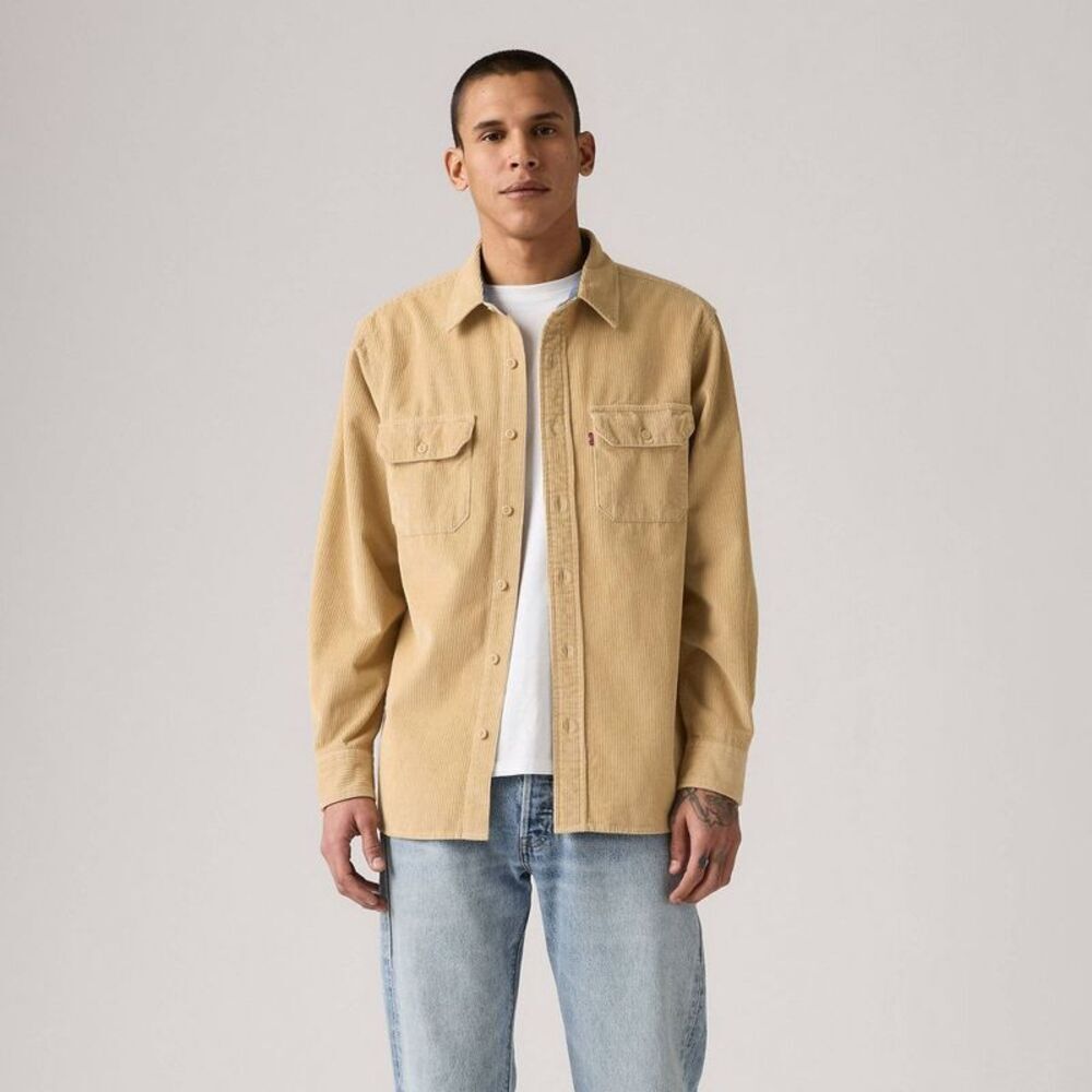 Levi's Men's Worker Standard Fit Long Sleeve Button-Down Shirt - Starfish M